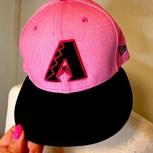 Arizona Diamondbacks Baseball Team  Pink and Black Flatbill Cap